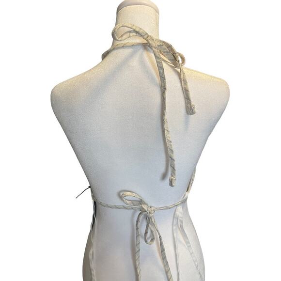 Rag & Bone Zoe Stripe Denim Crop Halter Top Size Small NWT - Picture 3 of 4